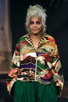 Buy_Til_Multi Color Cotton Collared Patchwork Shacket _at_Aza_Fashions
