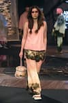 Buy_Til_Pink Cotton Round Neck Monet Vest And Trouser Co-ord Set _at_Aza_Fashions