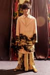Buy_Til_Pink Cotton Monet Oversized Jacket _at_Aza_Fashions