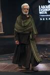 Buy_Til_Brown Cotton Kahlua Lungi Draped Pant _at_Aza_Fashions