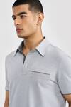 Shop_PERONA_Gray Cotton, Polyester Brandon Designer T-shirt _Online_at_Aza_Fashions