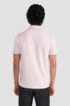 Shop_PERONA_Pink Cotton, Polyester Designer T-shirt _at_Aza_Fashions