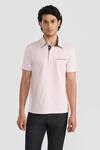 Buy_PERONA_Pink Cotton, Polyester Designer T-shirt _at_Aza_Fashions