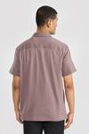 Shop_PERONA_Brown Cotton Designer Shirt _at_Aza_Fashions