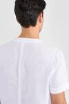 Shop_PERONA_White Linen Otto Designer Shirt _at_Aza_Fashions