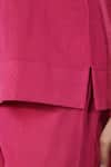Buy_Naintara Bajaj_Fuchsia Cotton Round Neck Top And Pant Set _Online_at_Aza_Fashions