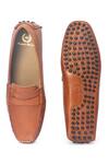 Shop_Domani_Brown Gommino Suede Penny Loafers _at_Aza_Fashions