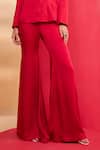 Buy_Aakansha Gupta_Red Satin Liora Blazer Set _Online_at_Aza_Fashions