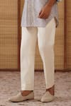 Arjan Dugal_Pink , Satin, Kairos Diamond Foe Kurta Set _Online_at_Aza_Fashions