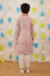 Shop_Tiny Colour_Pink Cotton Block Printed Kurta Set _at_Aza_Fashions