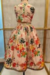 Shop_Lil Angels_Multi Color Silk Embroidery Floral Dori Lehenga Set _at_Aza_Fashions