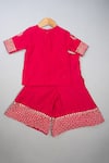 Shop_Lil Angels_Pink Silk Sequins Palazzo Set _at_Aza_Fashions