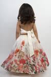 Shop_Lil Angels_Off White Silk, Organza Embroidery Floral Print Lehenga Set _at_Aza_Fashions