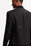 Rohit Bal Black Silk Embroidery Matka Jacket Online at Aza Fashions Rohit Bal_Black Silk Embroidery Matka Jacket _Online_at_Aza_Fashions