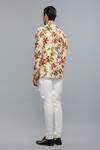 Rohit Bal_Ivory Silk Floral Printed Bandhgala _Online_at_Aza_Fashions