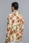 Shop_Rohit Bal_Ivory Silk Floral Printed Bandhgala _at_Aza_Fashions