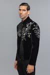 Shop_Rohit Bal_Black Velvet Embroidery Bandhgala _Online_at_Aza_Fashions