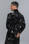 Shop_Rohit Bal_Black Velvet Embroidery Bandhgala _at_Aza_Fashions