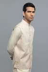 Buy_Rohit Bal_Ivory Silk Embroidery Nehru Jacket _Online_at_Aza_Fashions
