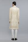Shop_Rohit Bal_Ivory Silk Embroidery Designer Sherwani _at_Aza_Fashions