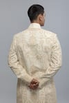 Buy_Rohit Bal_Ivory Silk Embroidery Matka Sherwani _Online_at_Aza_Fashions