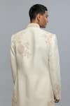 Shop_Rohit Bal_Ivory Silk Embroidery Matka Sherwani _at_Aza_Fashions