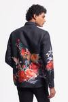 Shop_Rohit Bal_Black Poplin Embroidery Designer Shirt _at_Aza_Fashions