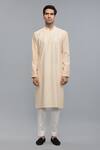 Buy_Rohit Bal_Pink Chanderi Designer Kurta Set _at_Aza_Fashions