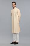 Rohit Bal_Pink Chanderi Designer Kurta Set _at_Aza_Fashions