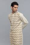 Buy_Rohit Bal_Ivory Chanderi Designer Kurta Set _Online_at_Aza_Fashions