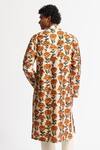 Shop_Rohit Bal_Ivory Silk Printed Dupion Kurta And Pant Set _at_Aza_Fashions