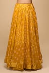 Samyukta Singhania_Yellow Silk, Chiffon Embroidery Embellished Lehenga Set _at_Aza_Fashions