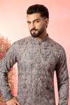 Kasbah_Beige Georgette Embroidery Chikankari Kurta _Online_at_Aza_Fashions