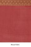 Naaritva India_Pink Crepe, Chiffon, Silk Handwoven Work Banarasi Saree With Running Blouse _Online_at_Aza_Fashions