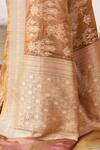 Naaritva India_Yellow Zari Handwoven Banarasi Saree With Running Blouse _at_Aza_Fashions