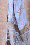 Buy_Naaritva India_Blue Crepe, Silk, Handwoven Work Light Banarasi Saree With Running Blouse _Online_at_Aza_Fashions
