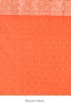 Naaritva India_Orange Zari Handwoven Work Banarasi Saree With Running Blouse _at_Aza_Fashions