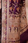 Shop_Naaritva India_Purple Zari Handwoven Work Banarasi Saree With Running Blouse _Online_at_Aza_Fashions