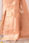 Buy_Naaritva India_Gold Tissue Zari Handwoven Banarasi Saree With Running Blouse 