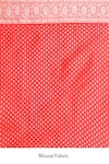 Naaritva India_Red Silk Zari Handwoven Banarasi Saree With Running Blouse _Online_at_Aza_Fashions