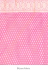 Naaritva India_Pink Silk Zari Handwoven Banarasi Saree With Running Blouse _Online_at_Aza_Fashions