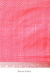 Naaritva India_Red Silk Zari Handwoven Banarasi Saree With Running Blouse _at_Aza_Fashions