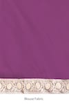 Naaritva India_Purple Zari Handwoven Banarasi Saree With Running Blouse _Online_at_Aza_Fashions