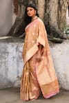 Buy_Naaritva India_Green Zari Handwoven Banarasi Saree With Running Blouse 