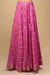 Buy_Samyukta Singhania_Purple Silk, Chiffon Sequins Embellished Pink Lehenga Set _Online_at_Aza_Fashions