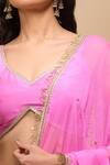 Buy_Samyukta Singhania_Purple Silk, Chiffon Sequins Embellished Pink Lehenga Set 