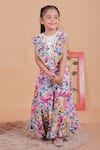 Buy_Turqidz By Shweta Aggarwal_Multi Color Cotton Embroidery Hand Sharara Set _at_Aza_Fashions