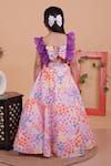Turqidz By Shweta Aggarwal_Multi Color Cotton Embroidery Hand Skirt Set _Online_at_Aza_Fashions