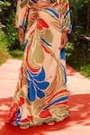 Zwaan_Multi Color Satin Off-shoulder Sandra Skirt Set _Online_at_Aza_Fashions