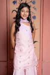 Buy_Kirti Agarwal - Pret N Couture_Blush Silk, Embroidery, Pink And Lavender Kurta Sharara Set _Online_at_Aza_Fashions